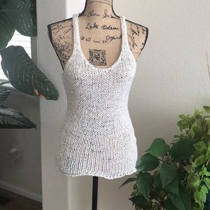 EXPRESS — White Knit tank